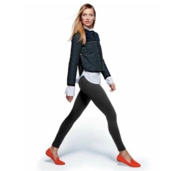 J crew pixie stretch Ponte knit back pant exposed zipper charcoal gray size 4R - Picture 2 of 9